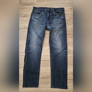 Men's Levi's 502 Dark Blue Straight Jeans Size 36x32